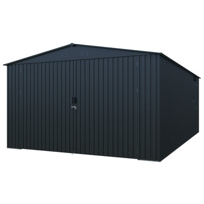 JolyDale 12 Ft. W X 20 Ft. D Outdoor Metal Storage Shed & Reviews